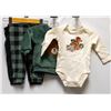 Image 1 : NEW PEKKLE KIDS 4PC PLUSH PAJAMA SET SIZE 12M