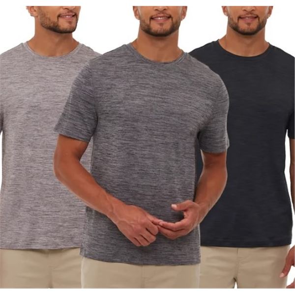 NEW BENCH MEN'S ACTIVE 3PK T-SHIRTS CREWNECK SZ XL