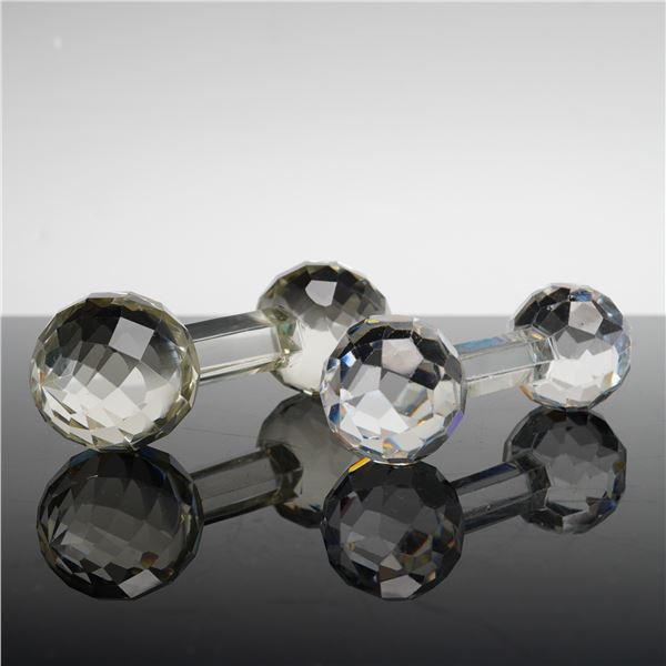 A Pair of Cut Crystal Knife Rests, American Brilliant Style