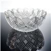 Image 1 : American Brilliant Cut Crystal Bowl with Starburst Base and Scalloped Fan Edge
