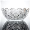 Image 2 : American Brilliant Cut Crystal Bowl with Starburst Base and Scalloped Fan Edge