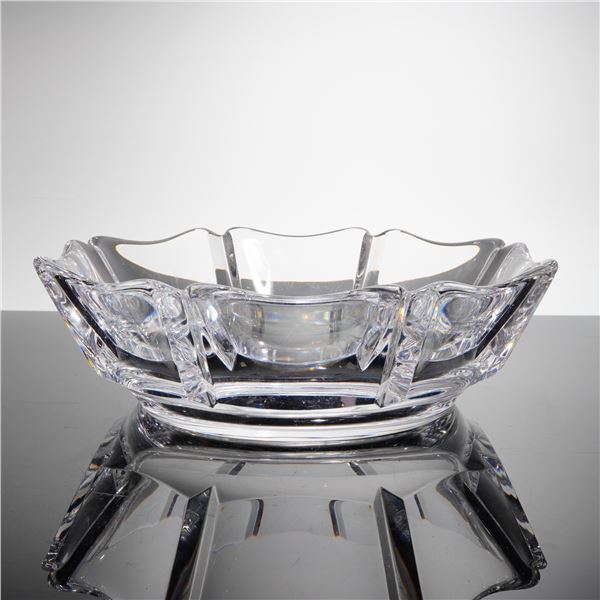 Orrefors Corona Crystal Bowl by Lars Hellsten