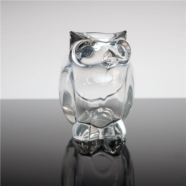 Sasaki Crystal, Molded Lead Glass, Owl Bowl