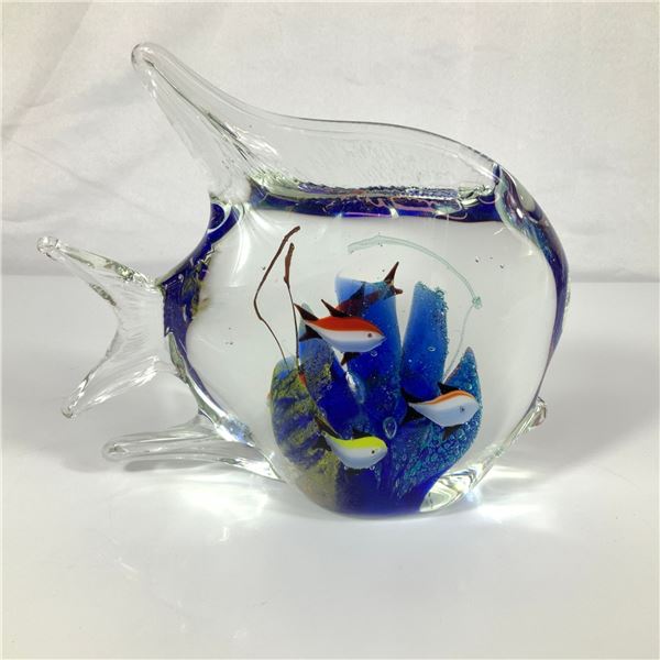 Art Glass Aquarium Fish Sculpture