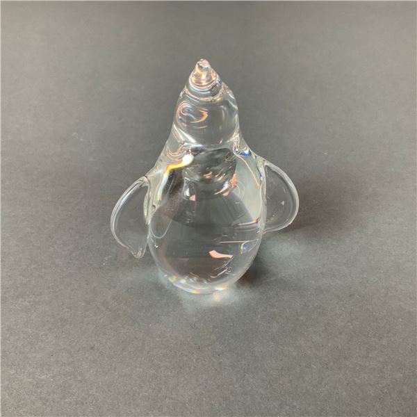 Steuben Crystal Penguin Figurine