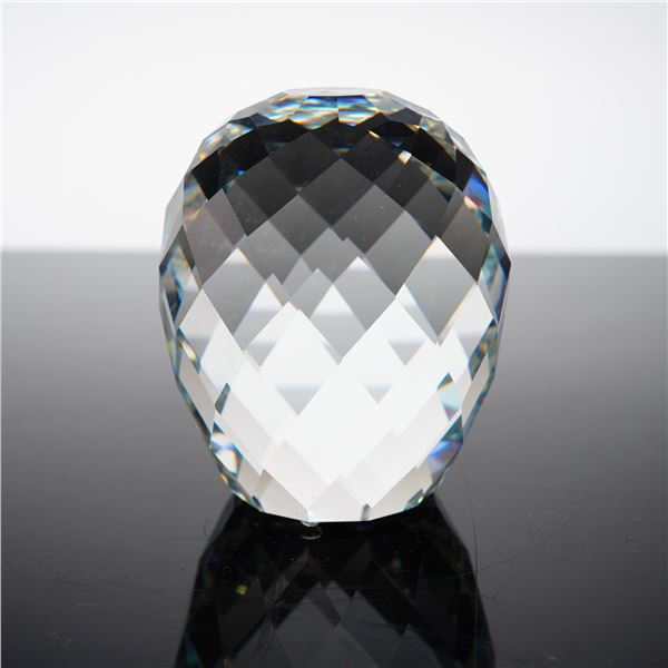 Swarovski Geometric Faceted Domed Crystal Paperweight