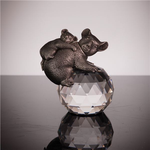 Swarovski Trimlite Koala Mother and Baby Paperweight