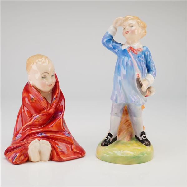 Royal Doulton Figurines, This Little Pig HN1793 and Little Boy Blue HN2062