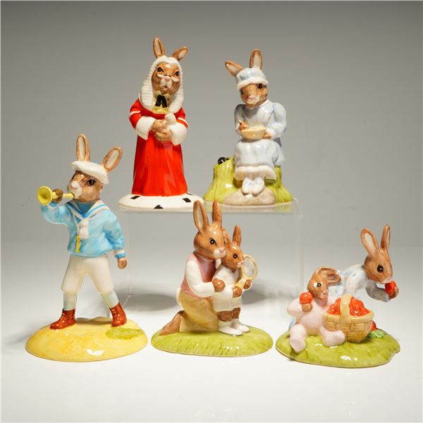 5pc Royal Doulton Bunnykins Figurines