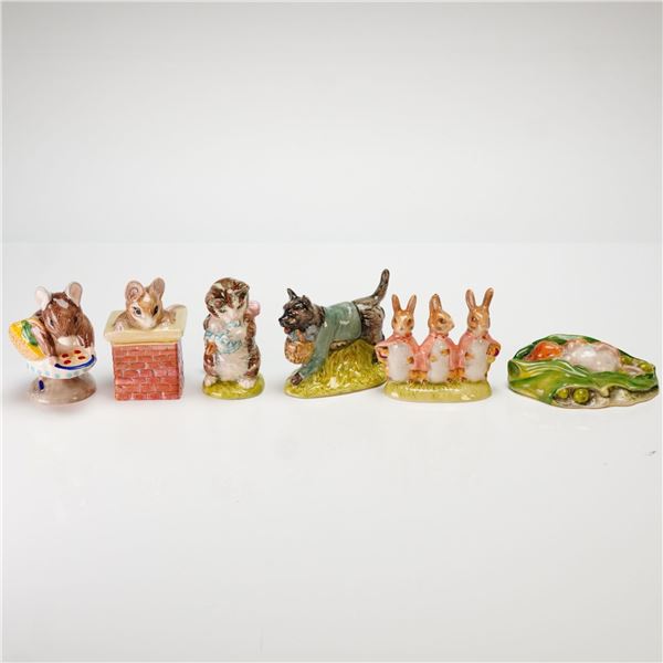 6pc Beswick and Royal Albert Beatrix Potter Figurines