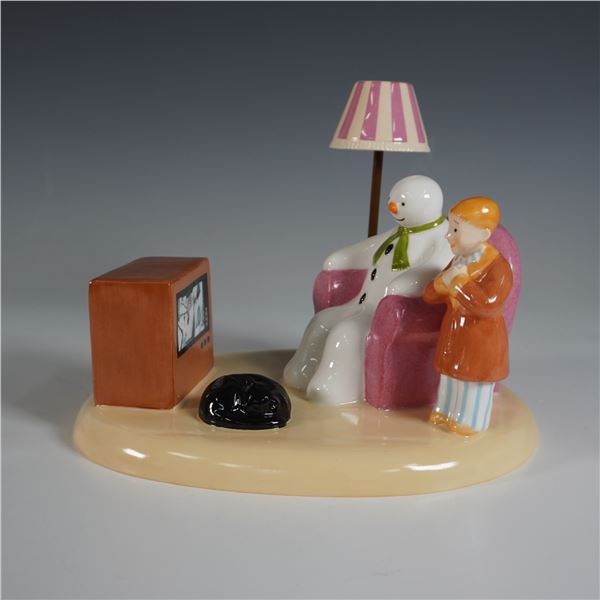 Coalport The Snowman "A Cold Night In" Figurine