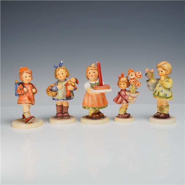 A Collection of Five Goebel M.I. Hummel Porcelain Figurines