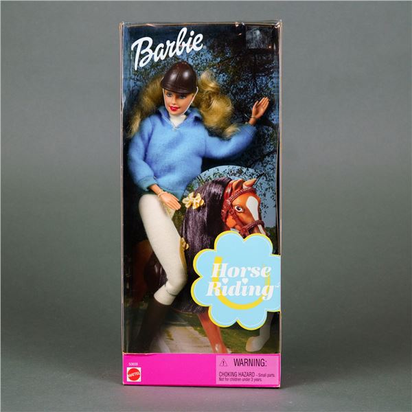 Mattel Horse Riding Barbie Doll, 11.5-inch