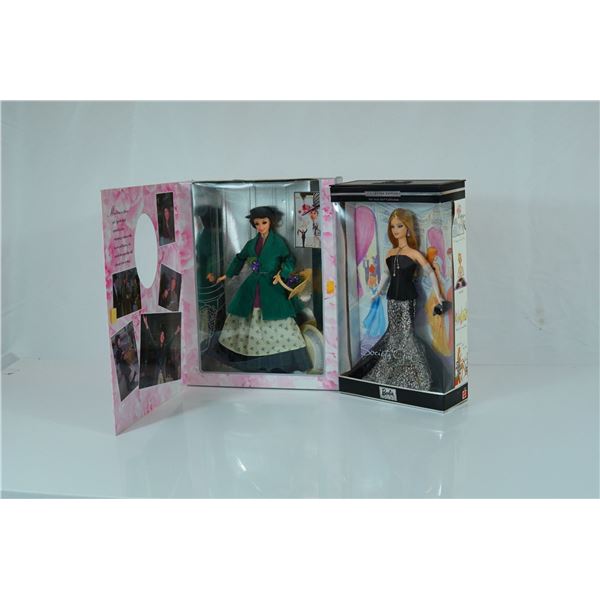 A Pair of Mattel Collector Edition Barbie Dolls, Eliza Doolittle and Society Girl, 11.5 Inches