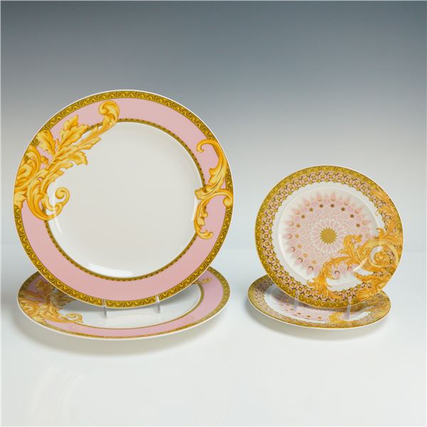 4pc Rosenthal Versace Porcelain Plates, Les Reves Byzanthins