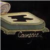 Image 5 : Mid-Century Art Deco Style Silk Painting Signed Carnegie