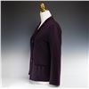 Image 2 : Jil Sander Plum Purple Three-Button Tailored Blazer Jacket