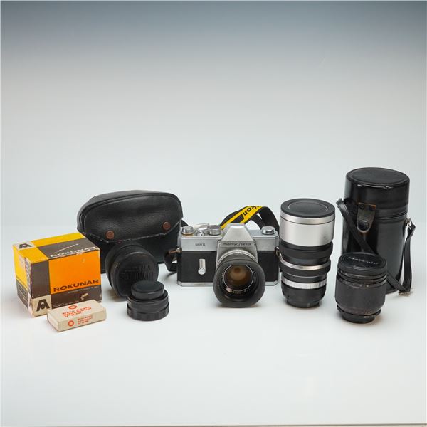 6pc Collection of Mamiya/Sekor 1000 TL Camera Equipment and Accessories