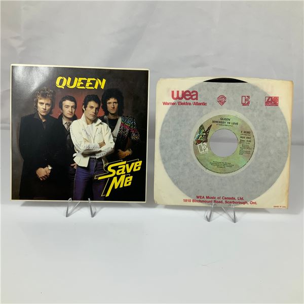 Queen Save Me United Kingdom Picture Sleeve and Somebody To Love Canadian 7-Inch Vinyl Single