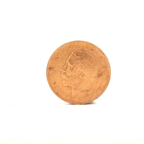 1914 UK 1 Sovereign King George V Gold Coin
