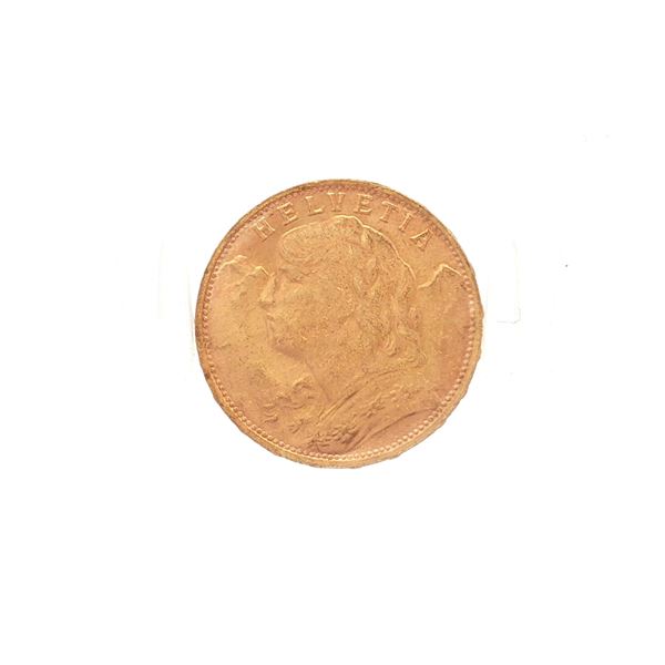 1935 Switzerland 20 Francs Vreneli Gold Coin