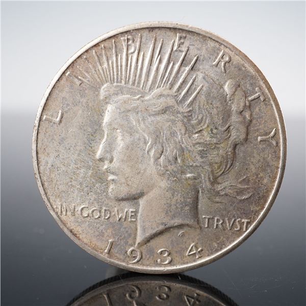 1934-D Peace Silver Dollar Coin