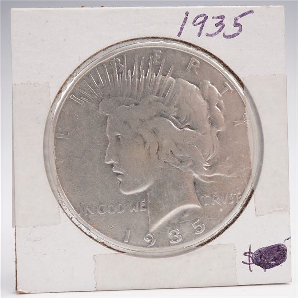 1935 Peace Dollar Silver Coin