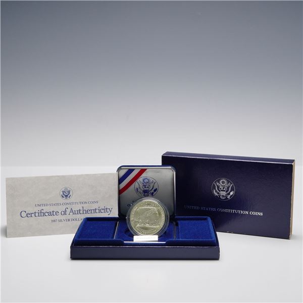 1987-P U.S. Constitution Uncirculated Silver Dollar
