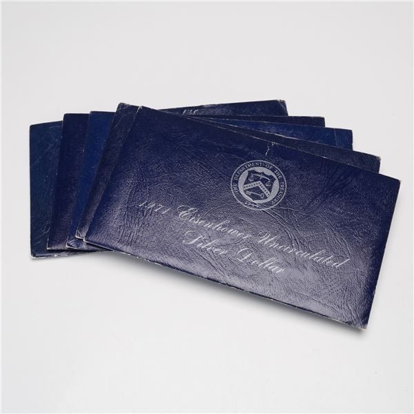 5pc 1971-S Eisenhower Uncirculated Silver Dollar Coin Sets