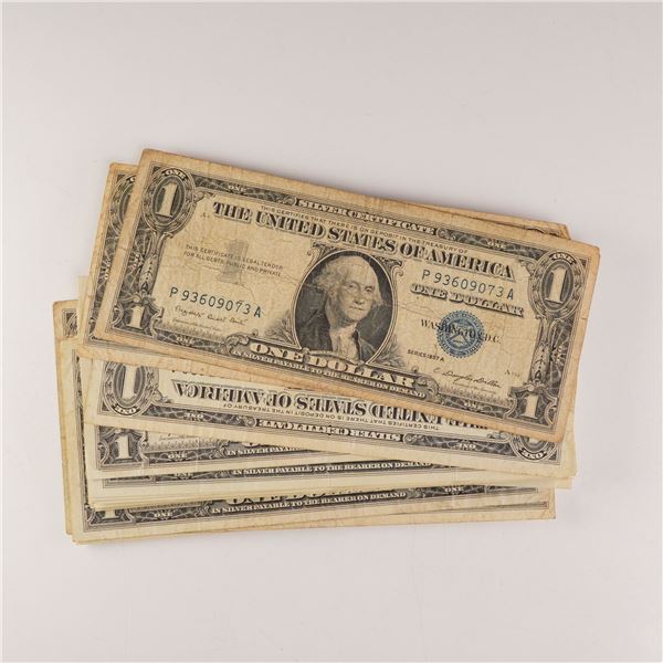 40pc 1957 U.S. One Dollar Silver Certificate