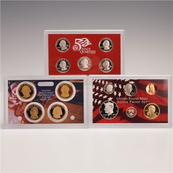3pc 2007 United States Mint Silver Proof Set