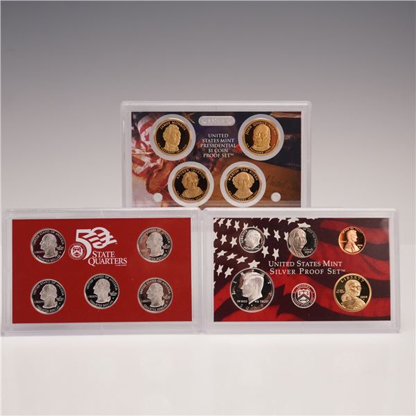 3pc 2008-S United States Mint Silver Proof Set