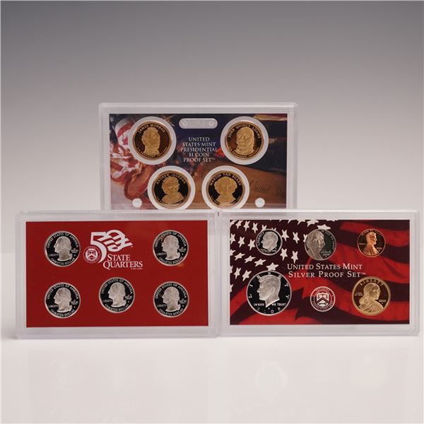 3pc 2008-S United States Mint Silver Proof Set