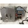 Image 2 : VINTAGE TUBULAR 3-RAIL TRACKS TOY TRAIN TRACKS WITH A POWER TRANSFORMER