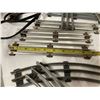 Image 7 : VINTAGE TUBULAR 3-RAIL TRACKS TOY TRAIN TRACKS WITH A POWER TRANSFORMER