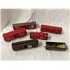 Image 1 : VINTAGE SANTA FE RAILROAD MODEL FREIGHT CARS AND A CABOOSE