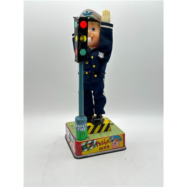A-1 Japan Tin Toy Traffic Policeman (Tested)