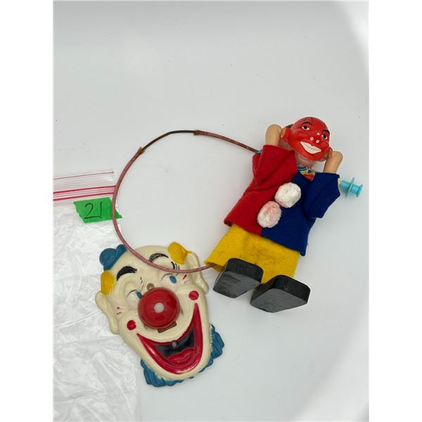 Clown Light Switch and Devil Clown Toy