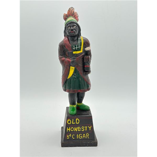 12" Cast Iron Tobacco Store Indian
