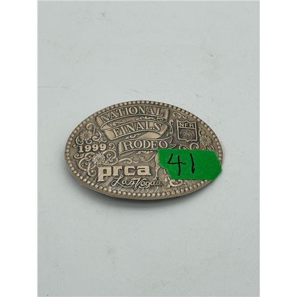 1999 NOS NFR rodeo belt buckle