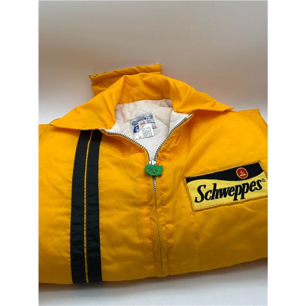 Mens Schweppes employee jacket NOS size M