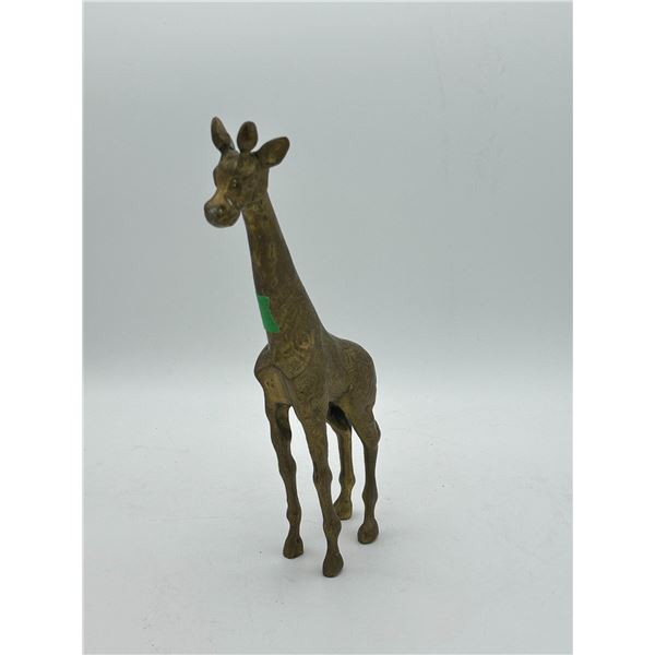 12" solid brass Giraffe