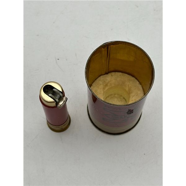 Winchester rifle bullet lighter in can