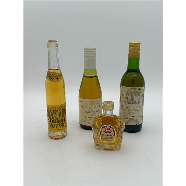 4 x vintage sealed bottles of booze alcohol