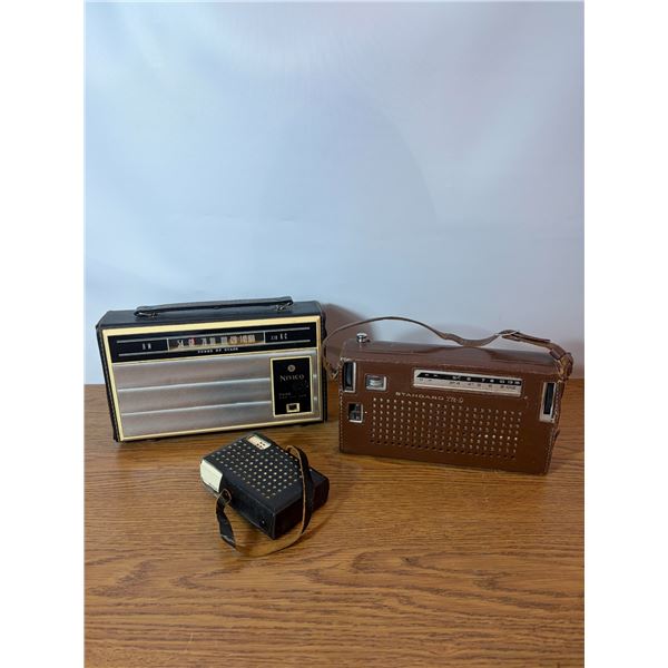 3 x vintage transistor radios