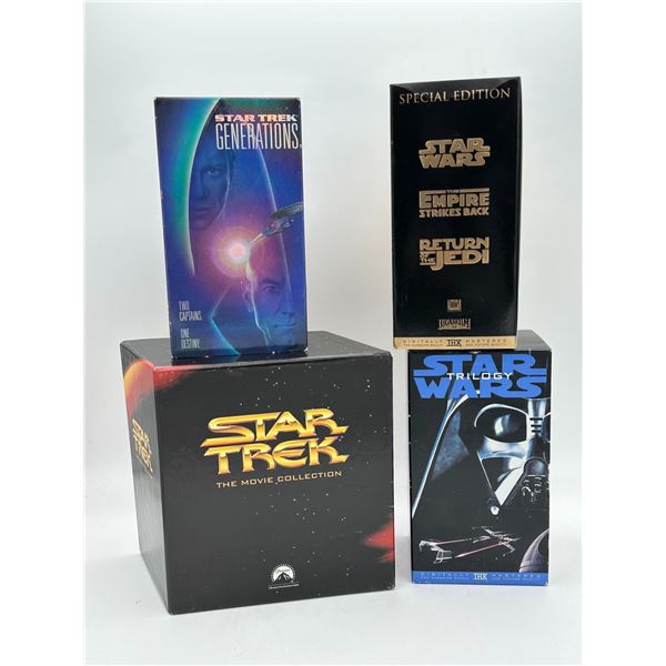 VHS Star Trek and Star Wars collection