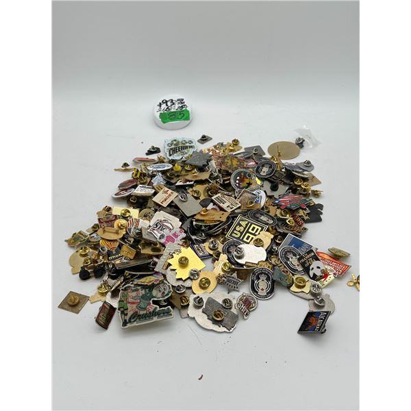 Over 260 collectible lapel pins