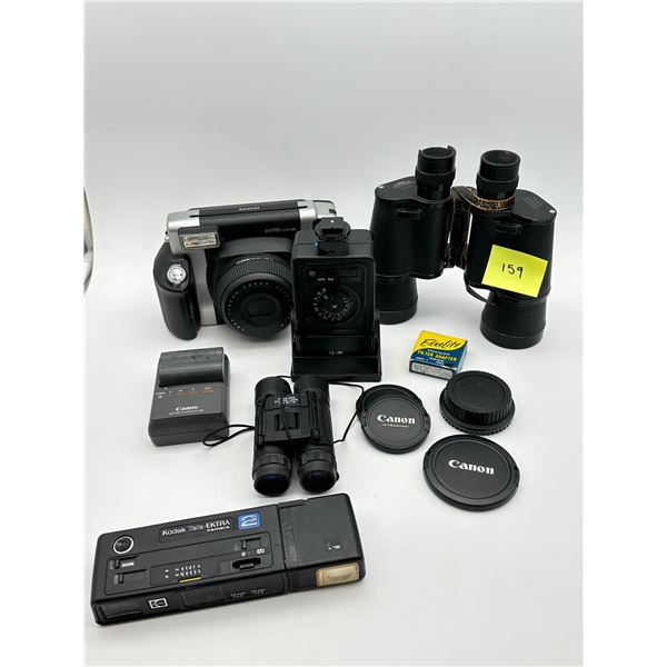 Mixed Vintage Cameras, Binoculars & Accessories Lot