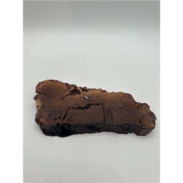 Natural-Edge Burl Wood Display Slab