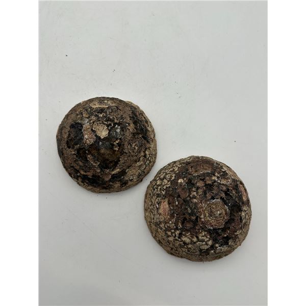 Pair of Matching Half Geodes with Druzy Crystal Interiors